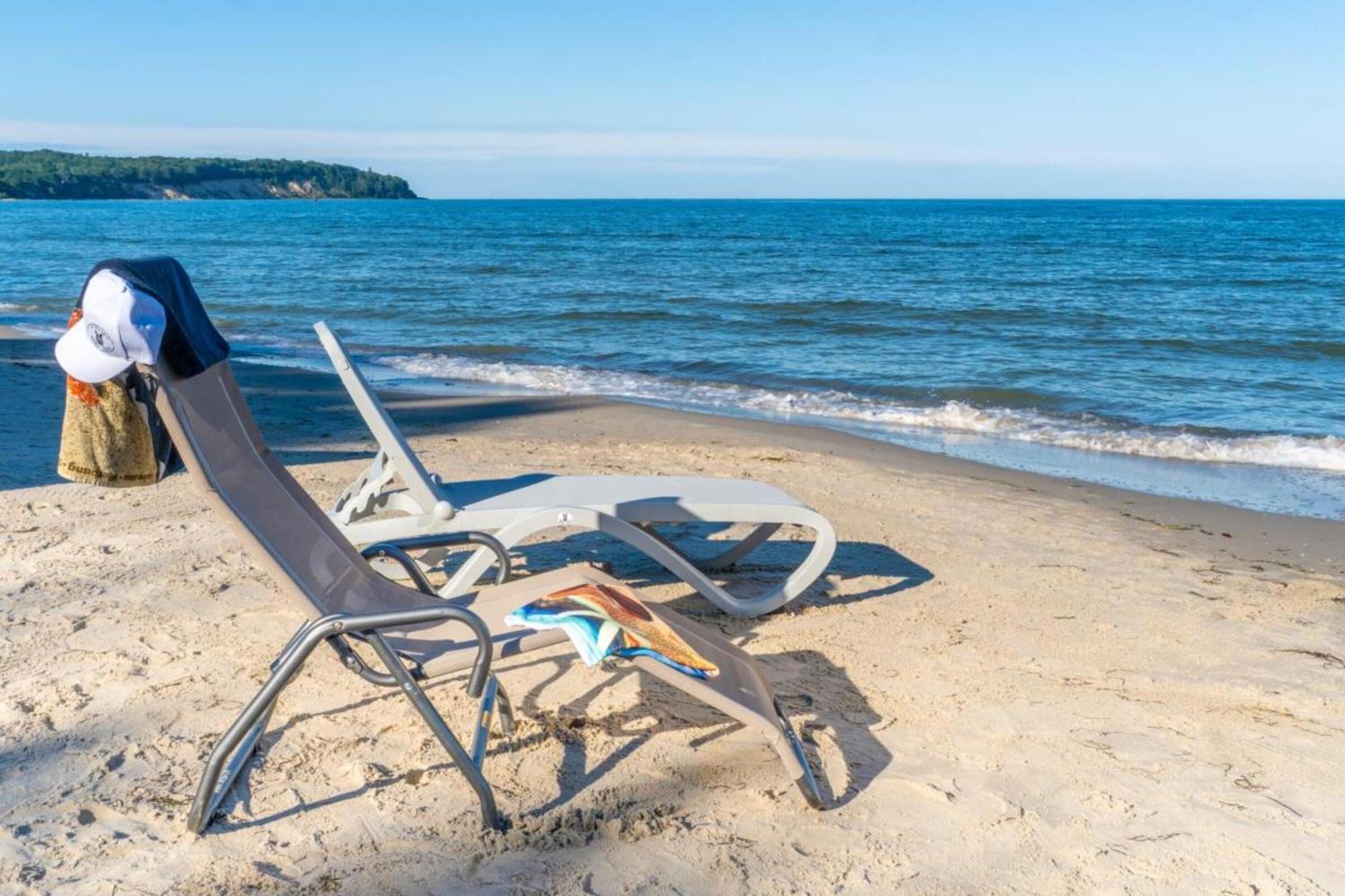 Traumhaftes Appartement Mit Balkon - Odins Blick Wohnung 6 - Mit Privatstrand, Sauna Lobbe Ngoại thất bức ảnh